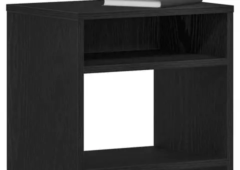 Noptiera stejar negru 40x30x40 cm lemn prelucrat - 4/5