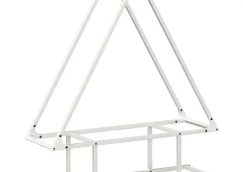 Suport pentru lemne de foc alb 80x25x90 cm Oțel laminat la rece - 2/5