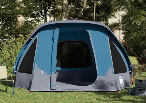 Cort de familie pentru 6 persoane, albastru, impermeabil - 4/5