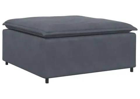 Modul modular taburet canapea gri închis 100x100x48 cm - 2/5