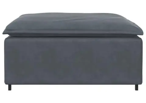 Modul modular taburet canapea gri închis 100x100x48 cm - 3/5