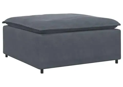 Modul modular taburet canapea gri închis 100x100x48 cm - 5/5