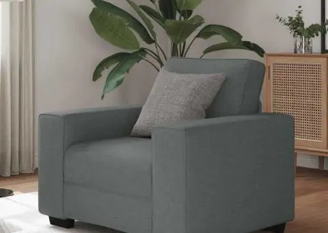 Canapea Scaun Gri Inchis 60 cm Tesatura - 1/5