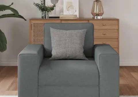 Canapea Scaun Gri Inchis 60 cm Tesatura - 3/5