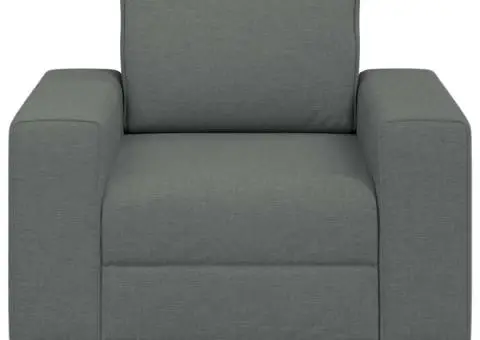 Canapea Scaun Gri Inchis 60 cm Tesatura - 4/5