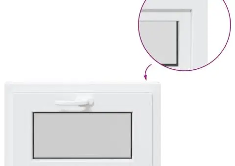 Fereastră de subsol „RISOR” 60x40 cm înclinat 3 geam alb - 2/5