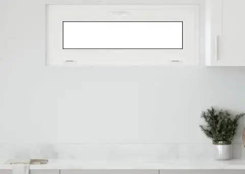 Fereastră de subsol „RISOR” 100x40 cm înclinat 3 geam alb - 1/5