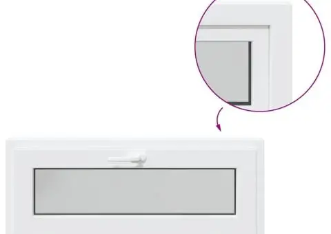 Fereastră de subsol „RISOR” 100x40 cm înclinat 3 geam alb - 2/5