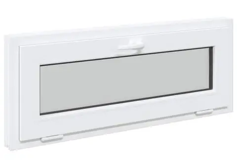 Fereastră de subsol „RISOR” 100x40 cm înclinat 3 geam alb - 4/5