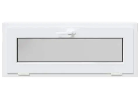 Fereastră de subsol „RISOR” 100x40 cm înclinat 3 geam alb - 5/5