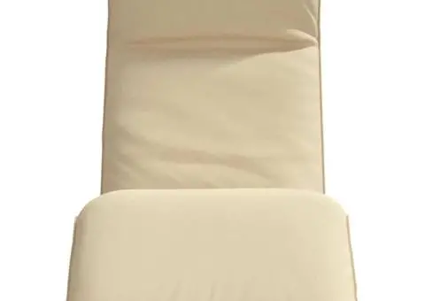 Șezlong pliabil Bej 175x54x8,5 cm țesătură Oxford - 4/5