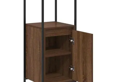 Dulap de baie cu rafturi Stejar maro 36x35x95 cm - 5/5