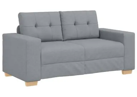 Canapea lovesea gri deschis 120 cm stofa - 2/5