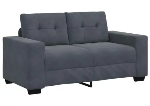 Canapea lovesea gri închis 120 cm catifea - 2/5