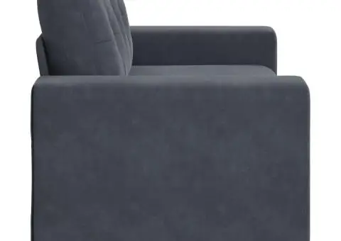 Canapea lovesea gri închis 120 cm catifea - 5/5