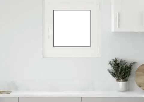 Fereastra de subsol „RISOR” 60x60 cm Pt&Turn DIN Dreapta Alb - 1/5