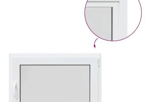 Fereastra de subsol „RISOR” 90x60 cm Ptrn DIN Dreapta Alb - 2/5