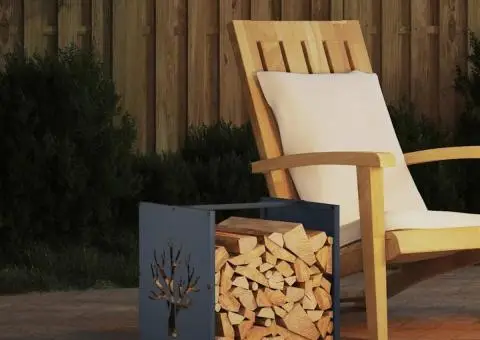 Suport pentru lemne de foc Antracit Oțel laminat la rece - 1/5