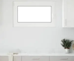 vidaXL Fereastra de subsol „RISOR” 100x60 cm Rabatabil DIN Stânga Alb