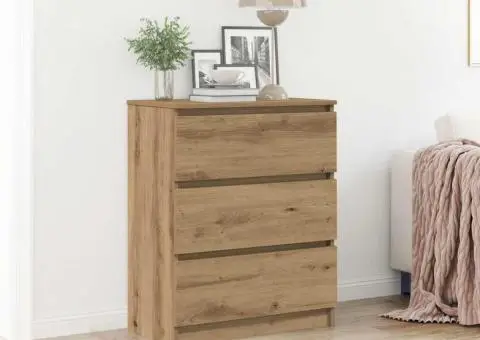 Servantă, stejar artizanal, 60x35x76 cm, lemn prelucrat - 1/5