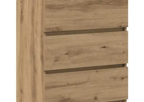 Servantă, stejar artizanal, 60x35x76 cm, lemn prelucrat - 4/5