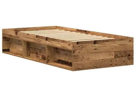 Cadru de pat fără saltea Lemn vechi 75x190 cm Lemn prelucrat - 4/5