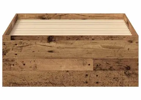 Cadru de pat fără saltea Lemn vechi 75x190 cm Lemn prelucrat - 5/5