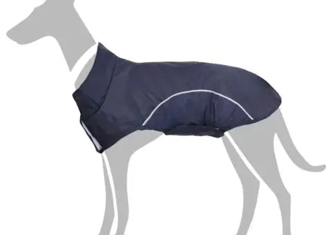 Pelernă de ploaie pentru câini cu benzi reflectorizante 2XL - 1/5