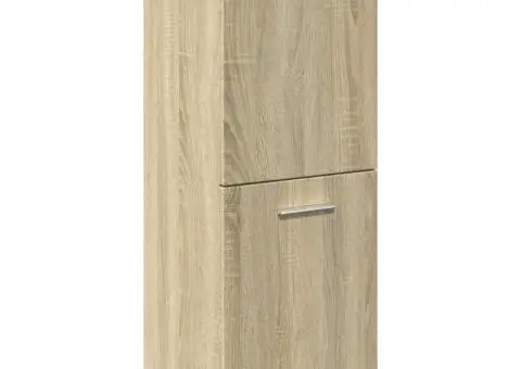 Dulap de baie, stejar Sonoma, 30x30x80 cm, PAL - 2/5