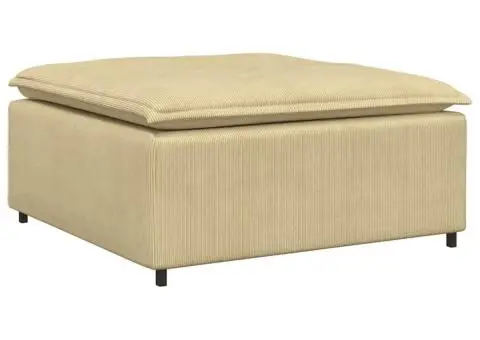 Canapea modulară cu taburet și perne, gri-verzui - 5/5