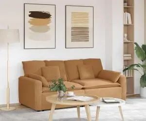 vidaXL Canapea modulară cu perne, bej