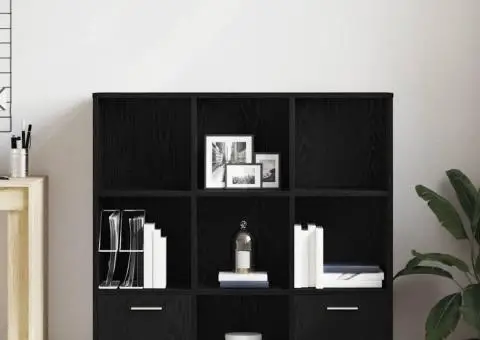 Bibliotecă, stejar negru, 98x29x97,5 cm, lemn prelucrat - 3/5