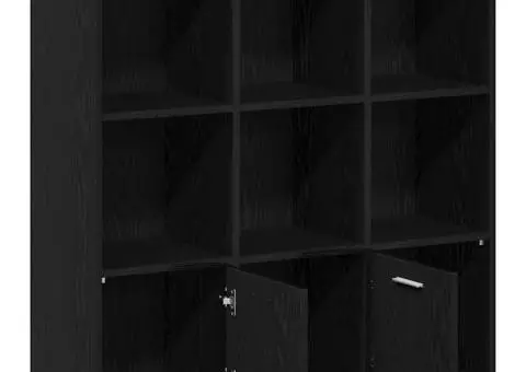 Bibliotecă, stejar negru, 98x29x97,5 cm, lemn prelucrat - 5/5