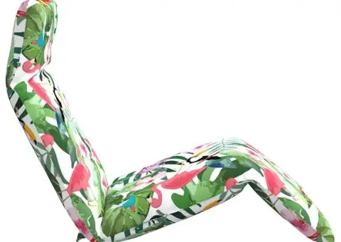 Șezlong pliabil, multicolor, 175x54x8,5 cm, țesătură Oxford - 5/5