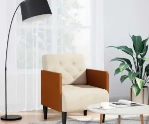vidaXL Canapea Scaun cu cotiere, 55 cm, in