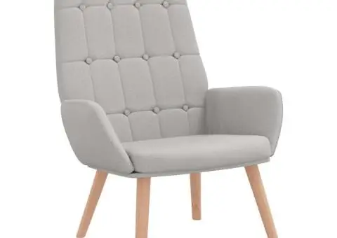 Scaun de relaxare Cloud Grey Fabric - 2/5