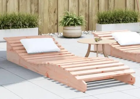 Șezlong, 205x70x31,5 cm, lemn masiv douglas - 1/5