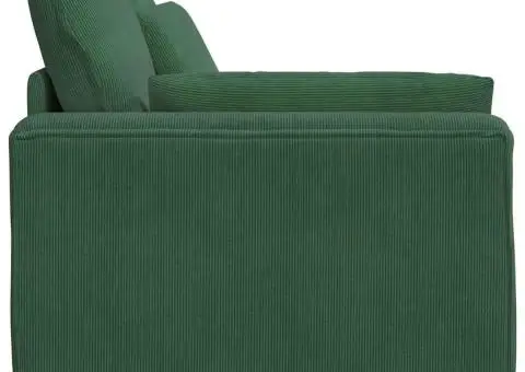 Modul modular de capăt pentru cotieră canapea cu perne verde închis 100 cm - 4/5