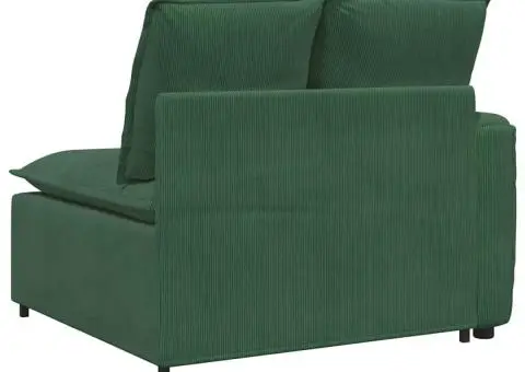 Modul modular de capăt pentru cotieră canapea cu perne verde închis 100 cm - 5/5