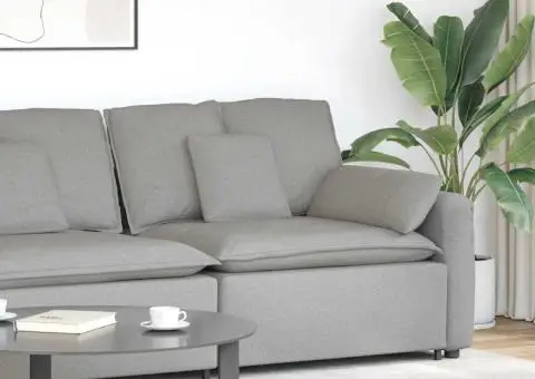 Modul modular de capăt pentru cotieră canapea cu perne 100 cm - 1/5