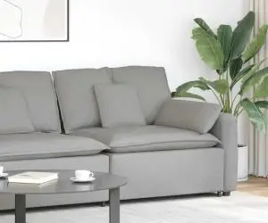 vidaXL Modul modular de capăt pentru cotieră canapea cu perne 100 cm