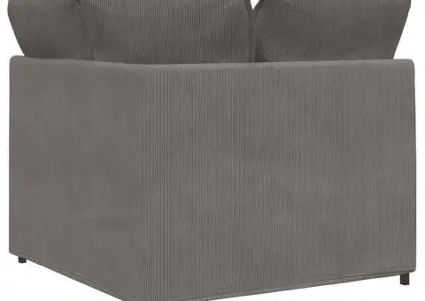 Modul modular de colț pentru canapea cu perne gri deschis 100cm - 5/5