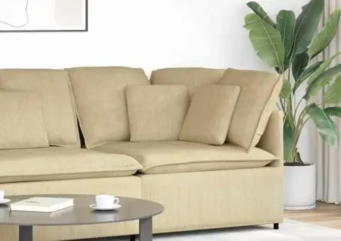 Modul modular de colț pentru canapea cu perne 100 cm - 1/5