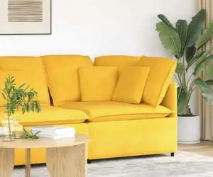 vidaXL Modul modular de colț pentru canapea cu perne 100 cm