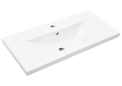 Dulap pentru chiuvetă lavoar încorporat, stejar artizanal - 4/5