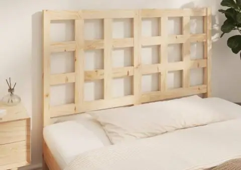 Tăblie de pat, 140,5x4x100 cm, lemn masiv de pin - 1/5