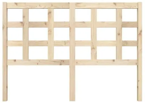 Tăblie de pat, 140,5x4x100 cm, lemn masiv de pin - 3/5