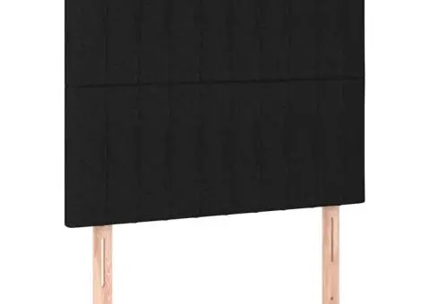 Pat box spring cu saltea, negru, 90x190 cm, textil - 5/5