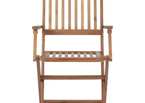 Scaune grădină pliabile, cu perne, 4 buc., lemn masiv de acacia - 5/5