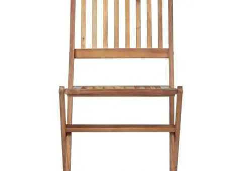 Scaune de grădină pliabile cu perne, 8 buc., lemn masiv acacia - 5/5